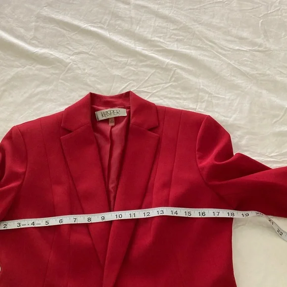 Kasper Red Blazer - Picture 6 of 7